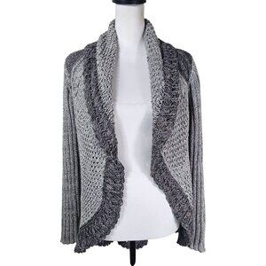 Gray Women's Open Front Cardigan Sweater